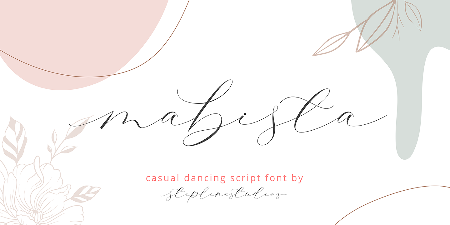 Example font Mabista Script #1